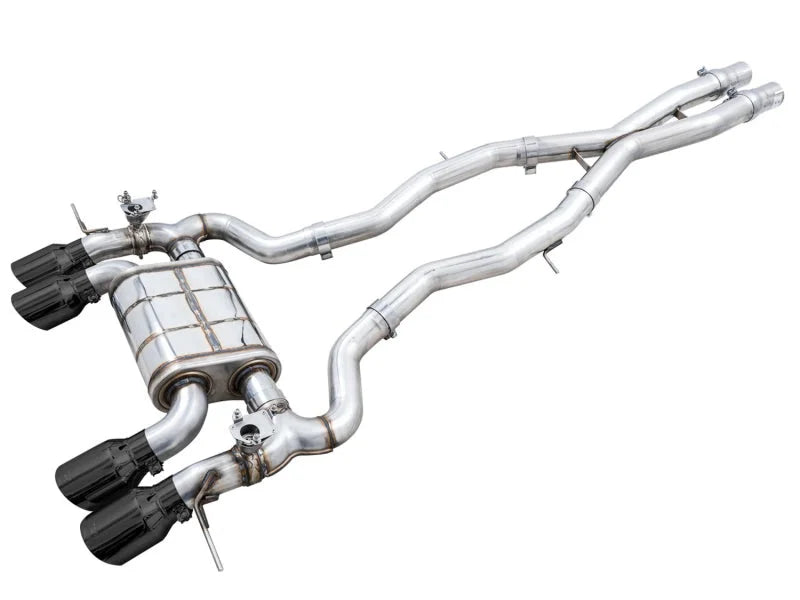 AWE SwitchPath Catback Exhaust for BMW G8X M3/M4 - Diamond Black Tips - Main Product View