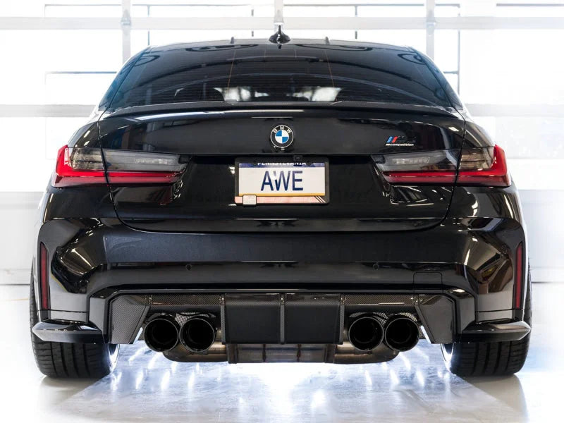 AWE SwitchPath Catback Exhaust for BMW G8X M3/M4 - Diamond Black Tips - Additional View 5