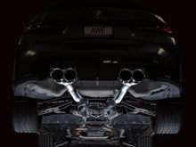 Load image into Gallery viewer, AWE Track Edition Catback Exhaust for BMW G8X M3/M4 - Chrome Silver Tips - Back View