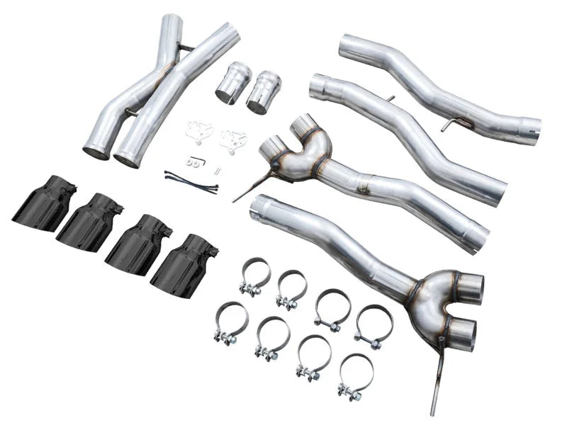 AWE Track Edition Catback Exhaust for BMW G8X M3/M4 - Diamond Black Tips - Additional View 8