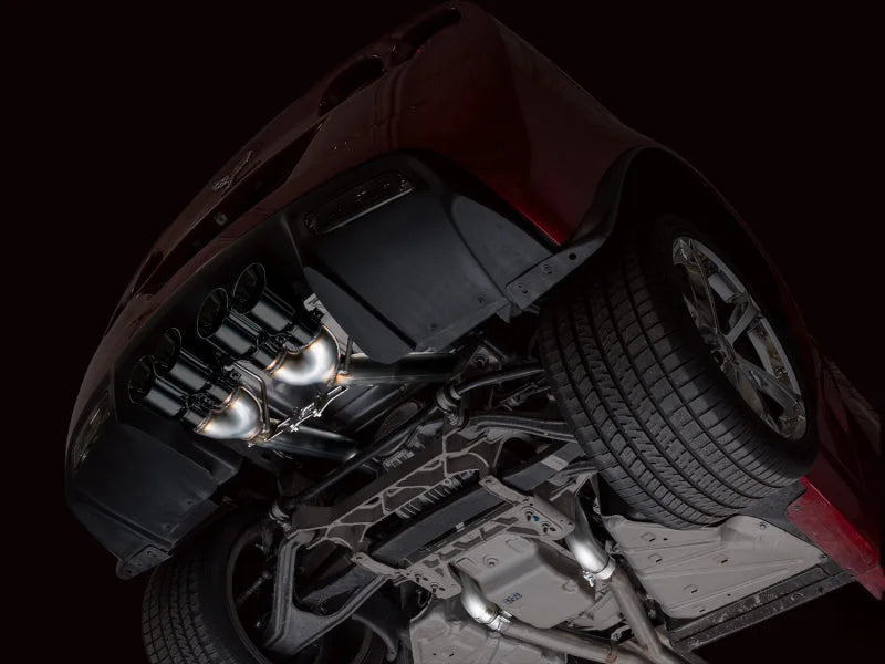 AWE Tuning 05-07 C6 Chevrolet Corvette 6.0L Track Edition Axle-Back Exhaust w/ Diamond Black Tips - Additional View 6