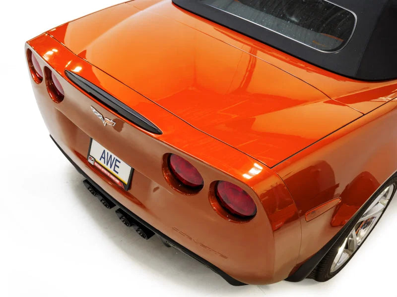 AWE Tuning 05-07 C6 Chevrolet Corvette 6.0L Track Edition Axle-Back Exhaust w/ Diamond Black Tips - Additional View 10