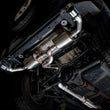 Load image into Gallery viewer, AWE Tuning 07-18 Jeep Wrangler JK/JKU 3.6L Tread Edition Axle-Back Dual Exhaust - Chrome Silver Tips - Side View