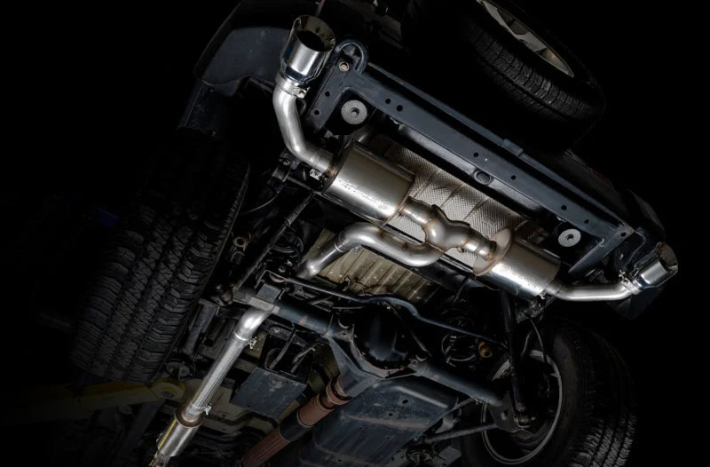 AWE Tuning 07-18 Jeep Wrangler JK/JKU 3.6L Tread Edition Axle-Back Dual Exhaust - Chrome Silver Tips - Additional View 6