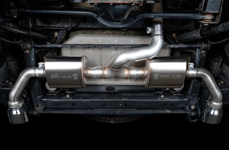 AWE Tuning 07-18 Jeep Wrangler JK/JKU 3.6L Tread Edition Axle-Back Dual Exhaust - Chrome Silver Tips - Additional View 8