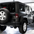 Load image into Gallery viewer, AWE Tuning 07-18 Jeep Wrangler JK/JKU 3.6L Tread Edition Axle-Back Dual Exhaust - Diamond Black Tips - Side View