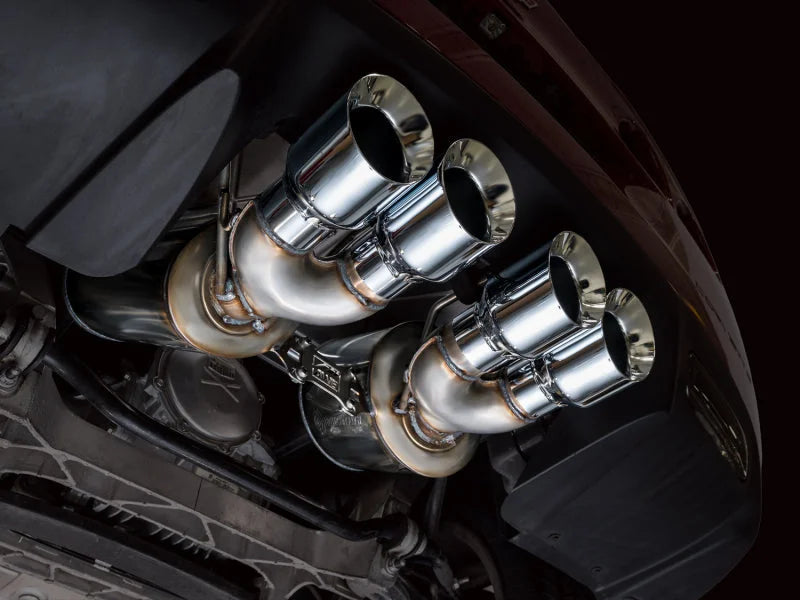 AWE Tuning 09-13 Chevrolet Corvette 6.2L Touring Edition Axle-Back Exhaust w/ Chrome Silver Tips - Side View