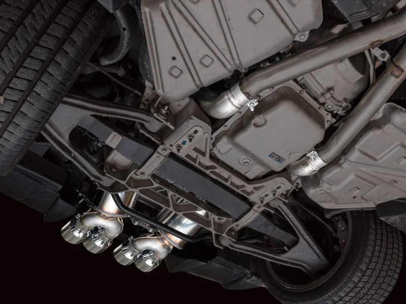 AWE Tuning 09-13 Chevrolet Corvette 6.2L Touring Edition Axle-Back Exhaust w/ Chrome Silver Tips - Installation View