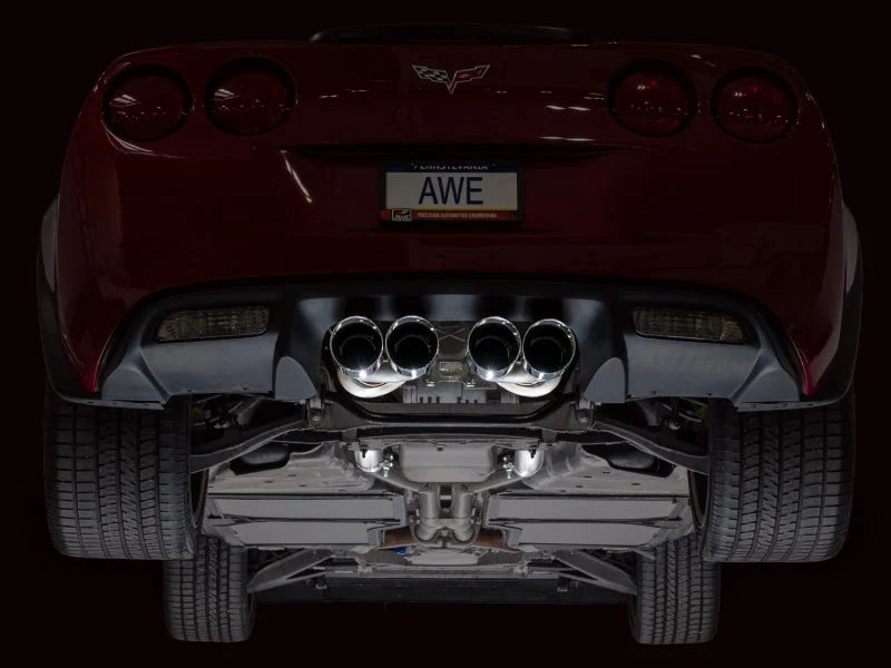 AWE Tuning 09-13 Chevrolet Corvette 6.2L Touring Edition Axle-Back Exhaust w/ Chrome Silver Tips - Additional View 7