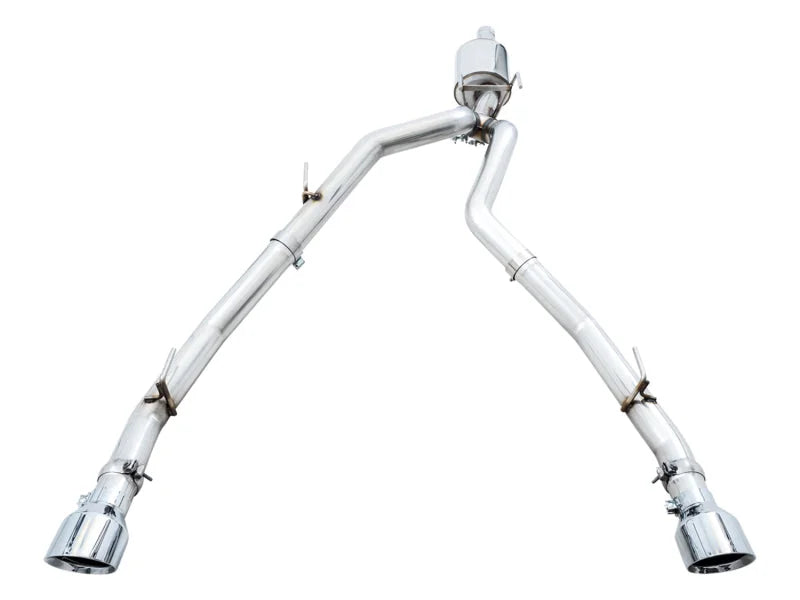 AWE Tuning 09-18 RAM 1500 5.7L (w/Cutouts) 0FG Dual Rear Exit Cat-Back Exhaust - Chrome Silver Tips - Additional View 11