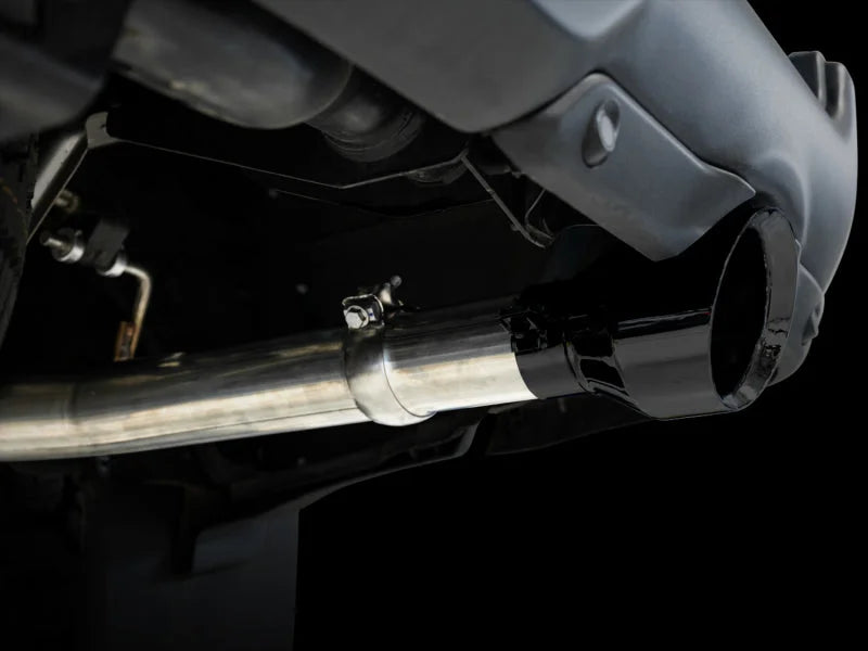 AWE Tuning 09-18 RAM 1500 5.7L (w/Cutouts) 0FG Dual Rear Exit Cat-Back Exhaust - Diamond Black Tips - Installation View