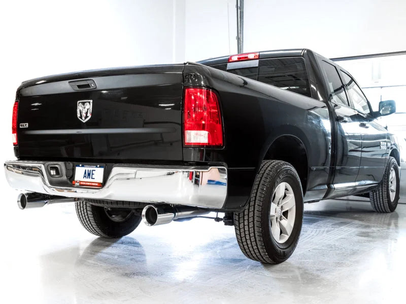AWE Tuning 09-18 RAM 1500 5.7L (w/o Cutout) 0FG Dual Rear Exit Cat-Back Exhaust - Chrome Silver Tips - Additional View 6
