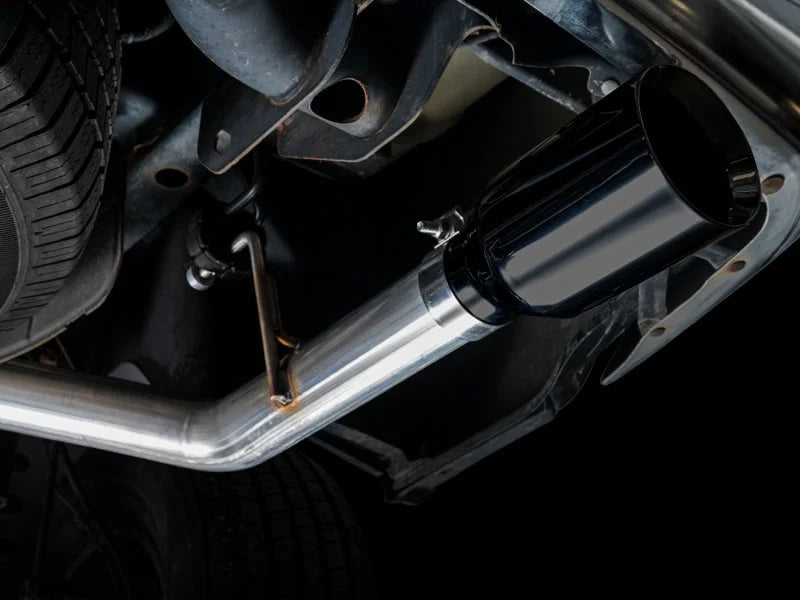 AWE Tuning 09-18 RAM 1500 5.7L (w/o Cutout) 0FG Dual Rear Exit Cat-Back Exhaust - Diamond Black Tips - Side View