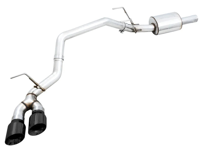 AWE Tuning 09-18 RAM 1500 5.7L (w/o Cutout) 0FG Single Side Exit Cat-Back Exhaust - Diamond Blk Tips - Main Product View