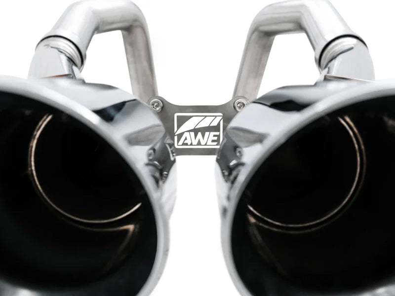 AWE Tuning 14-19 Chevy Corvette C7 Z06/ZR1 (w/AFM) Track Edition Axle-Back Exhaust w/Chrome Tips - Installation View