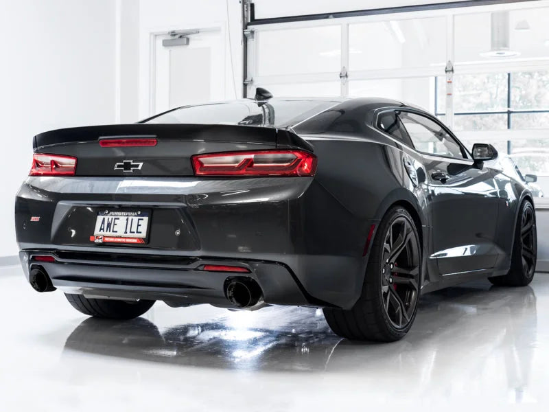 AWE Tuning 16-19 Chevrolet Camaro SS Axle-back Exhaust - Touring Edition (Diamond Black Tips) - Side View