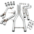 Load image into Gallery viewer, AWE Tuning 16-19 Chevy Camaro SS Resonated Cat-Back Exhaust -Track Edition (Quad Chrome Silver Tips) - Side View