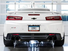 Load image into Gallery viewer, AWE Tuning 16-19 Chevy Camaro SS Resonated Cat-Back Exhaust -Track Edition (Quad Diamond Black Tips) - Back View