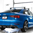 Load image into Gallery viewer, AWE Tuning 17-19 Audi RS3 8V Track Edition Exhaust - Diamond Black Tips RS-Style Tips - Side View