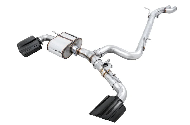 AWE Tuning 18-19 Audi TT RS 8S/RK3 2.5L Turbo Track Edition Exhaust - Diamond Black RS-Style Tips - Detail View