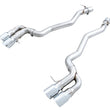 Load image into Gallery viewer, AWE Tuning 18-19 BMW M5 (F90) 4.4T AWD Axle-back Exhaust - Track Edition (Chrome Silver Tips) - Main Product View
