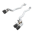 Load image into Gallery viewer, AWE Tuning 18-19 BMW M5 (F90) 4.4T AWD SwitchPath Axle-back Exhaust - Diamond Black Tips - Main Product View