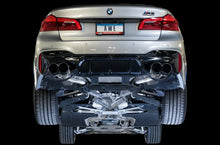 Load image into Gallery viewer, AWE Tuning 18-19 BMW M5 (F90) 4.4T AWD SwitchPath Cat-back Exhaust - Chrome Silver Tips - Back View