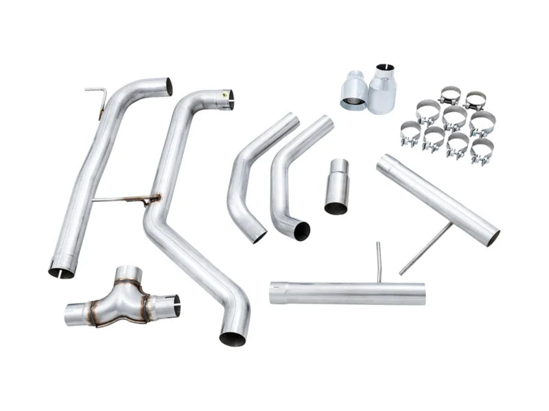 AWE Tuning 18-21 Volkswagen Jetta GLI Mk7 Track Edition Exhaust - Chrome Silver Tips (Fits OEM DP) - Additional View 6