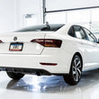 Load image into Gallery viewer, AWE Tuning 18-21 Volkswagen Jetta GLI Mk7 Track Edition Exhaust - Diamond Black Tips (Fits OEM DP) - Side View