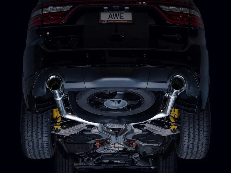 AWE Tuning 18-23 Dodge Durango SRT & Hellcat Track Edition Exhaust - Chrome Silver Tips - Additional View 8