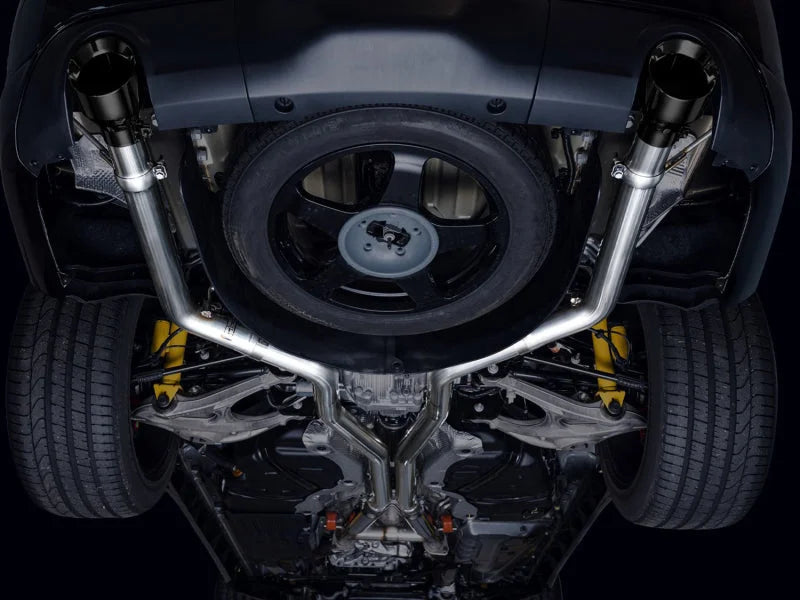 AWE Tuning 18-23 Dodge Durango SRT & Hellcat Track Edition Exhaust - Diamond Black Tips - Side View
