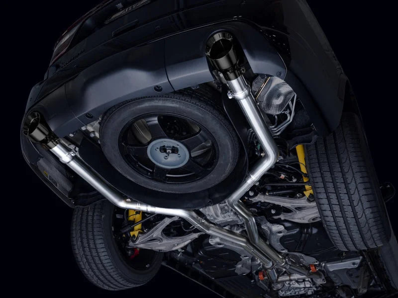 AWE Tuning 18-23 Dodge Durango SRT & Hellcat Track Edition Exhaust - Diamond Black Tips - Installation View