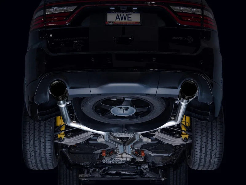AWE Tuning 18-23 Dodge Durango SRT & Hellcat Track Edition Exhaust - Diamond Black Tips - Additional View 7