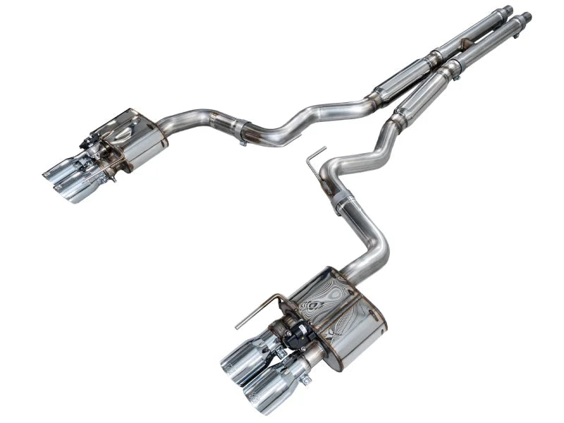 AWE Tuning 18-23 S550 Mustang GT SwitchPath Exhaust - Chrome Silver Tips - Main Product View