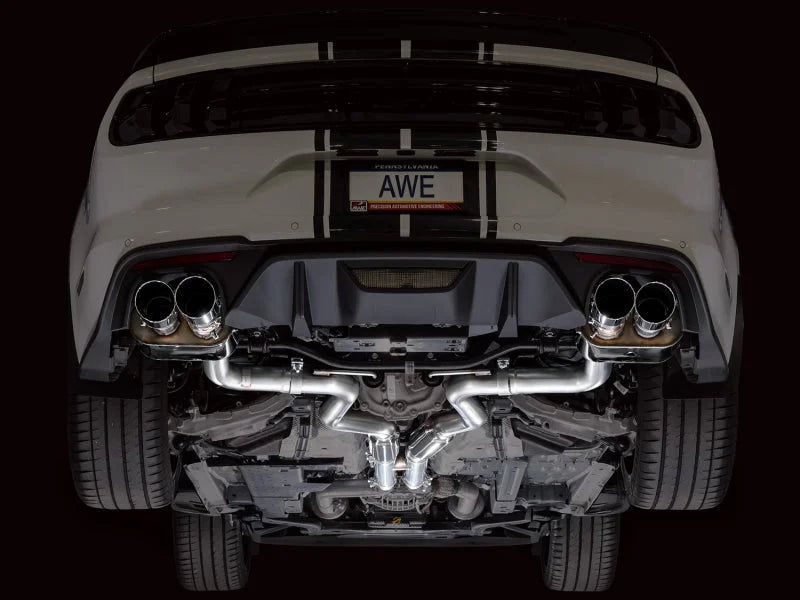 AWE Tuning 18-23 S550 Mustang GT SwitchPath Exhaust - Chrome Silver Tips - Additional View 9