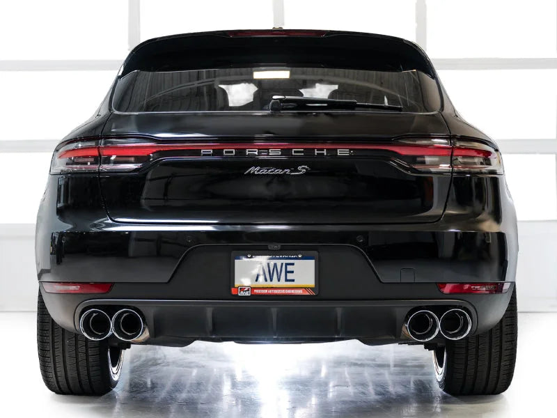 AWE Tuning 19-21 Porsche Macan 3.0T/2.9TT Touring Edition Catback Exhaust w/ Chrome Silver Tips - Additional View 5