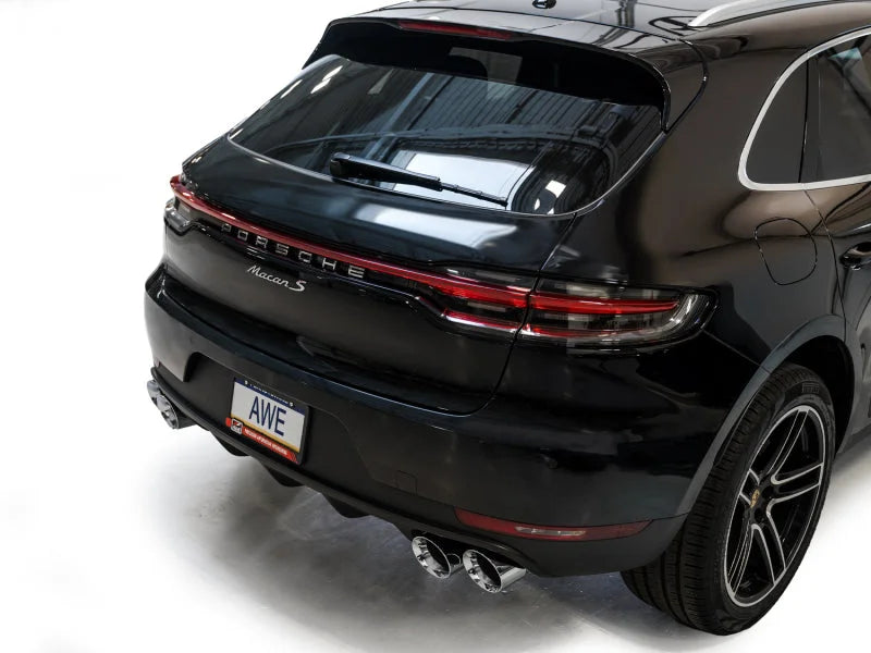 AWE Tuning 19-21 Porsche Macan 3.0T/2.9TT Touring Edition Catback Exhaust w/ Chrome Silver Tips - Additional View 7