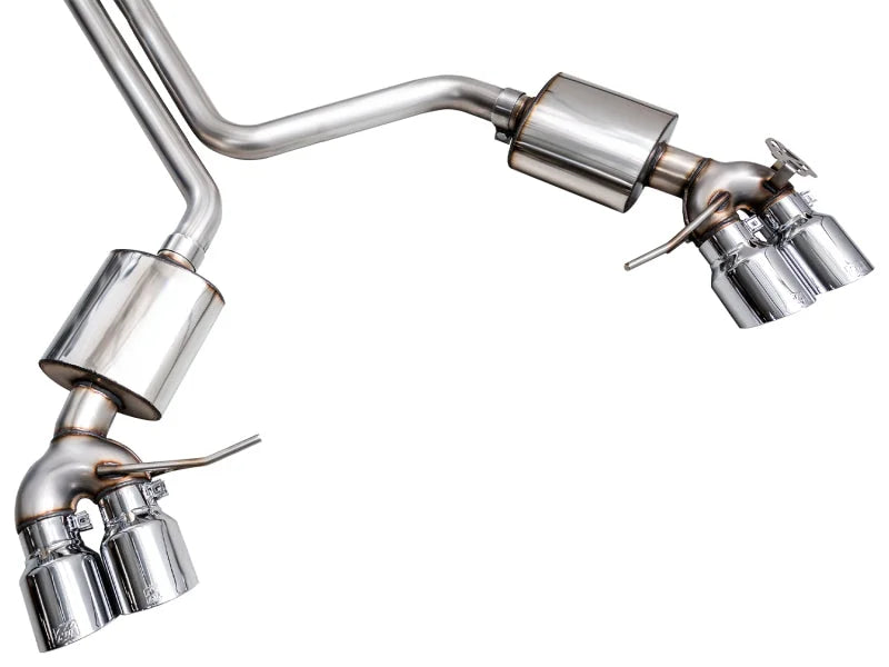 AWE Tuning 19-21 Porsche Macan 3.0T/2.9TT Touring Edition Catback Exhaust w/ Chrome Silver Tips - Additional View 10