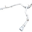 Load image into Gallery viewer, AWE Tuning 19-21 RAM 1500 5.7L (w/Cutouts) 0FG Dual Rear Exit Cat-Back Exhaust - Chrome Silver Tips - Main Product View