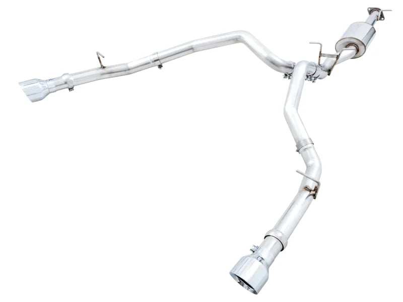 AWE Tuning 19-21 RAM 1500 5.7L (w/Cutouts) 0FG Dual Rear Exit Cat-Back Exhaust - Chrome Silver Tips - Main Product View