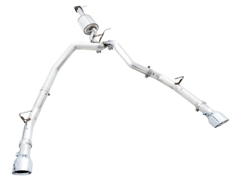 AWE Tuning 19-21 RAM 1500 5.7L (w/Cutouts) 0FG Dual Rear Exit Cat-Back Exhaust - Chrome Silver Tips - Additional View 10