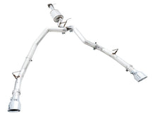 Load image into Gallery viewer, AWE Tuning 19-21 RAM 1500 5.7L (w/Cutouts) 0FG Dual Rear Exit Cat-Back Exhaust - Chrome Silver Tips - Additional View 10