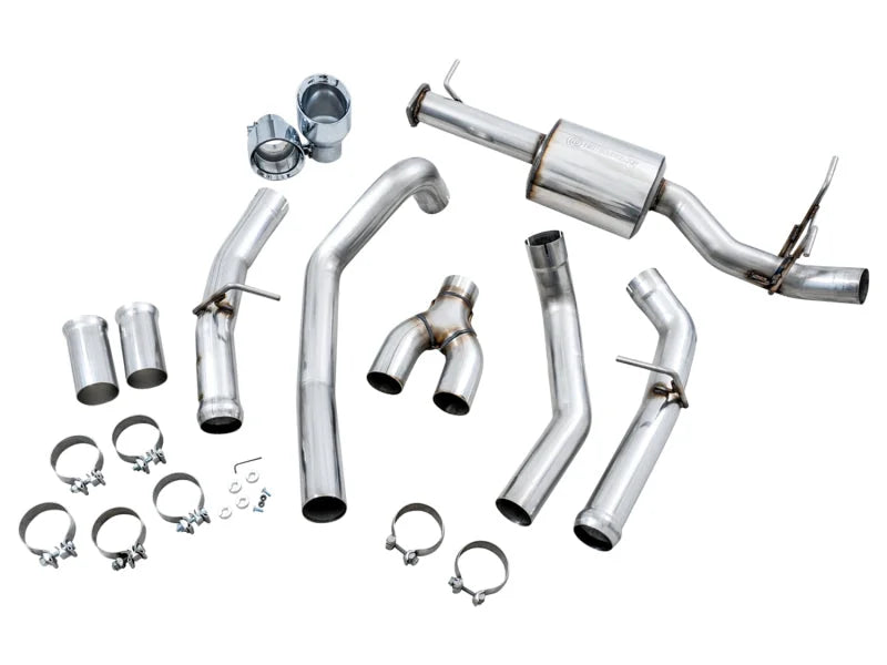 AWE Tuning 19-21 RAM 1500 5.7L (w/Cutouts) 0FG Dual Rear Exit Cat-Back Exhaust - Chrome Silver Tips - Additional View 11