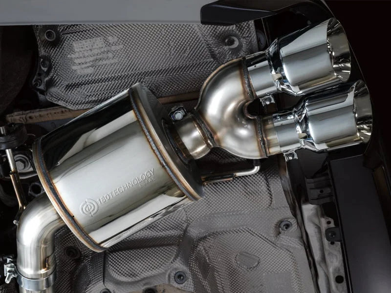 AWE Tuning 19-23 Audi C8 S6/S7 2.9T V6 AWD Touring Edition Exhaust - Chrome Silver Tips - Installation View