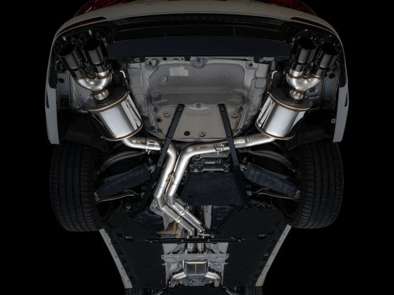 AWE Tuning 19-23 Audi C8 S6/S7 2.9T V6 AWD Touring Edition Exhaust - Diamond Black Tips - Additional View 8
