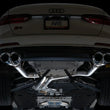 Load image into Gallery viewer, AWE Tuning 19-23 Audi C8 S6/S7 2.9T V6 AWD Track Edition Exhaust - Chrome Silver Tips - Back View
