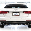 Load image into Gallery viewer, AWE Tuning 19-23 Audi C8 S6/S7 2.9T V6 AWD Track Edition Exhaust - Chrome Silver Tips - Installation View