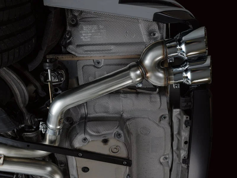 AWE Tuning 19-23 Audi C8 S6/S7 2.9T V6 AWD Track Edition Exhaust - Chrome Silver Tips - Additional View 9
