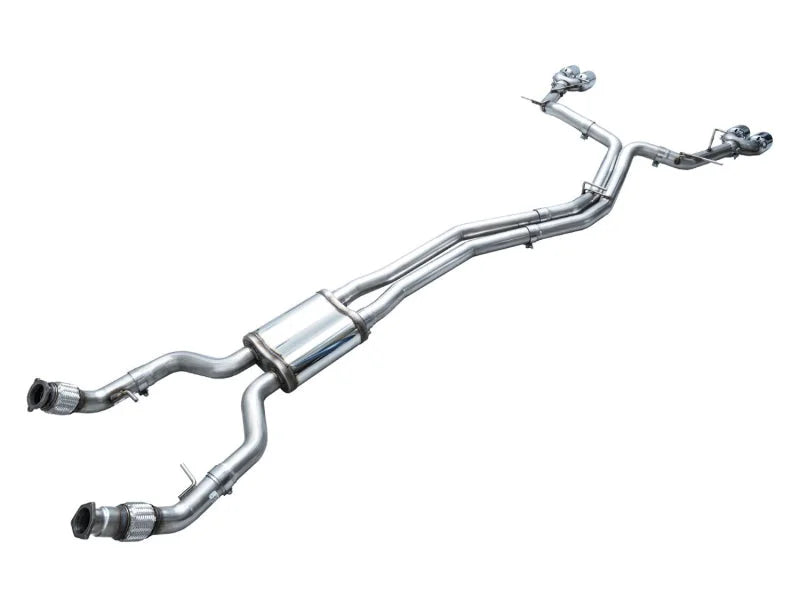 AWE Tuning 19-23 Audi C8 S6/S7 2.9T V6 AWD Track Edition Exhaust - Chrome Silver Tips - Additional View 12