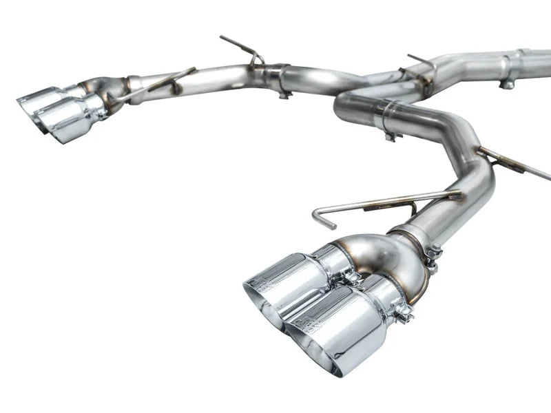 AWE Tuning 19-23 Audi C8 S6/S7 2.9T V6 AWD Track Edition Exhaust - Chrome Silver Tips - Additional View 14